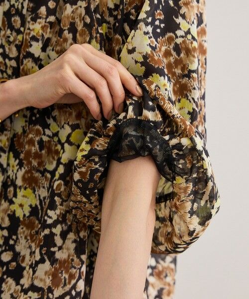 ROPE' / ロペ シャツ・ブラウス | 【洗える】フェイディドフラワープリント・無地ブラウス | 詳細23