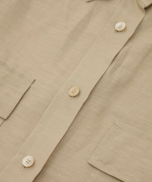 ROPE' / ロペ シャツ・ブラウス | ブライトリネン フラップシャツブラウス/洗える | 詳細20