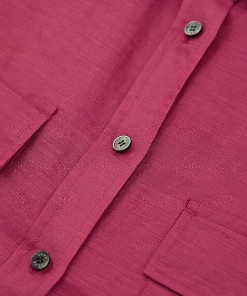 ROPE' / ロペ シャツ・ブラウス | ブライトリネン フラップシャツブラウス/洗える | 詳細21