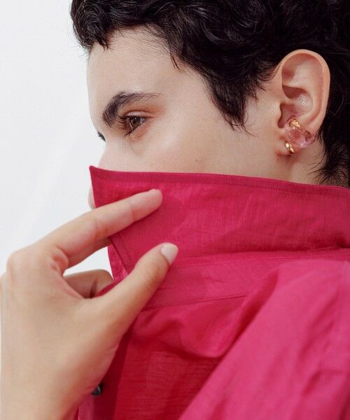 ROPE' / ロペ シャツ・ブラウス | ブライトリネン フラップシャツブラウス/洗える | 詳細4