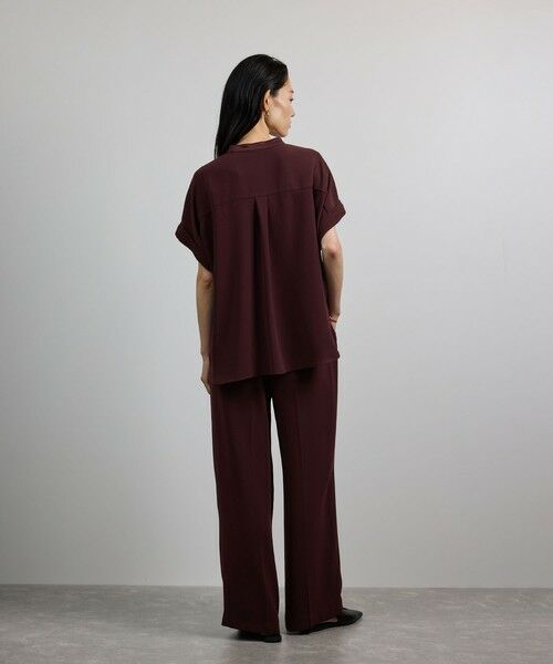 ROPE' / ロペ シャツ・ブラウス | 【洗える・カセット服】バックサテンフラップブラウス/お仕事・通勤・セットアップ対応【ドラマ着用】 | 詳細9