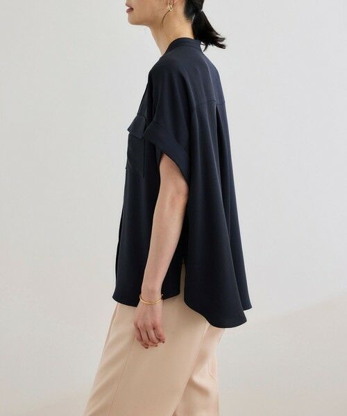 ROPE' / ロペ シャツ・ブラウス | 【洗える・カセット服】バックサテンフラップブラウス/お仕事・通勤・セットアップ対応【ドラマ着用】 | 詳細18