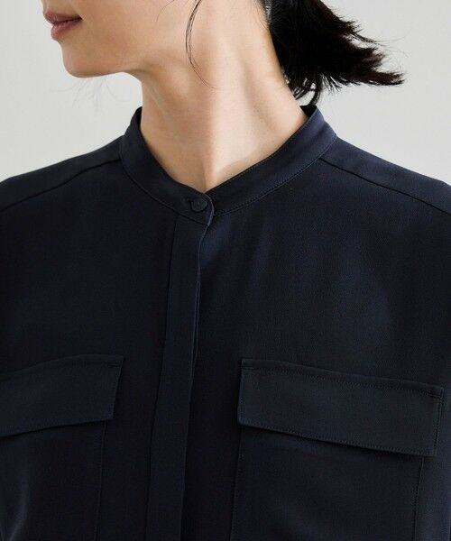 ROPE' / ロペ シャツ・ブラウス | 【洗える・カセット服】バックサテンフラップブラウス/お仕事・通勤・セットアップ対応【ドラマ着用】 | 詳細20