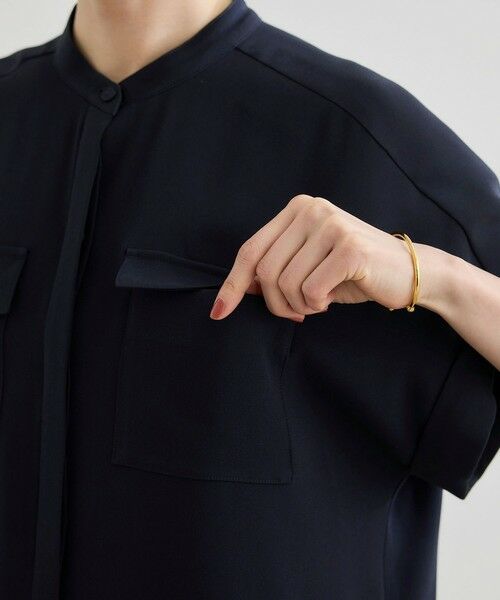 ROPE' / ロペ シャツ・ブラウス | 【洗える・カセット服】バックサテンフラップブラウス/お仕事・通勤・セットアップ対応【ドラマ着用】 | 詳細21
