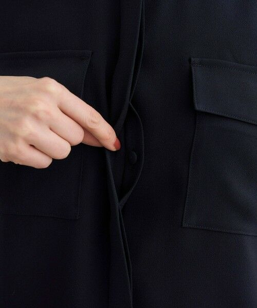 ROPE' / ロペ シャツ・ブラウス | 【洗える・カセット服】バックサテンフラップブラウス/お仕事・通勤・セットアップ対応【ドラマ着用】 | 詳細23