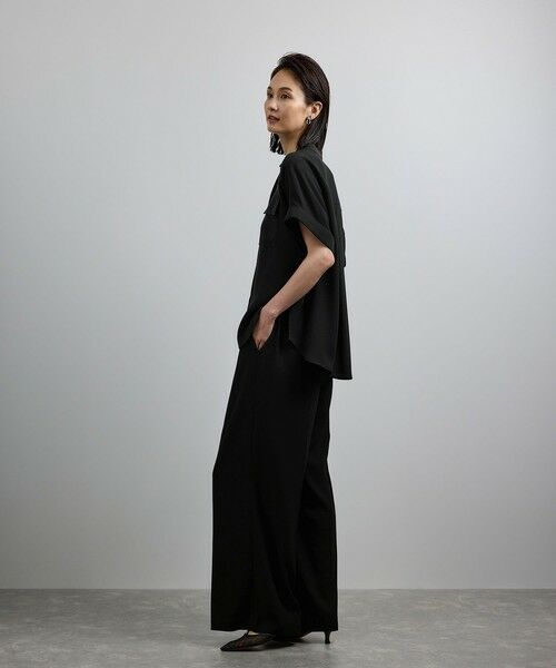 ROPE' / ロペ シャツ・ブラウス | 【洗える・カセット服】バックサテンフラップブラウス/お仕事・通勤・セットアップ対応【ドラマ着用】 | 詳細6