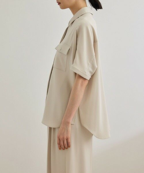 ROPE' / ロペ シャツ・ブラウス | 【洗える・カセット服】バックサテン ドルマンブラウス/お仕事・通勤・セットアップ対応 | 詳細11