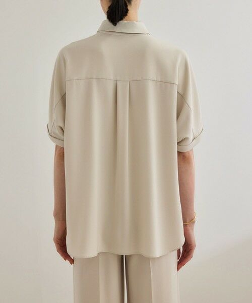 ROPE' / ロペ シャツ・ブラウス | 【洗える・カセット服】バックサテン ドルマンブラウス/お仕事・通勤・セットアップ対応 | 詳細12