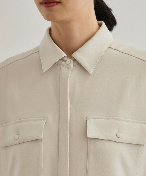 ROPE' / ロペ シャツ・ブラウス | 【洗える・カセット服】バックサテン ドルマンブラウス/お仕事・通勤・セットアップ対応 | 詳細13