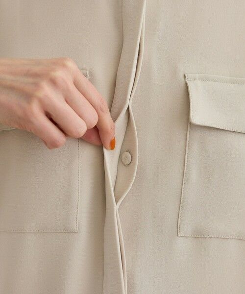 ROPE' / ロペ シャツ・ブラウス | 【洗える・カセット服】バックサテン ドルマンブラウス/お仕事・通勤・セットアップ対応 | 詳細14