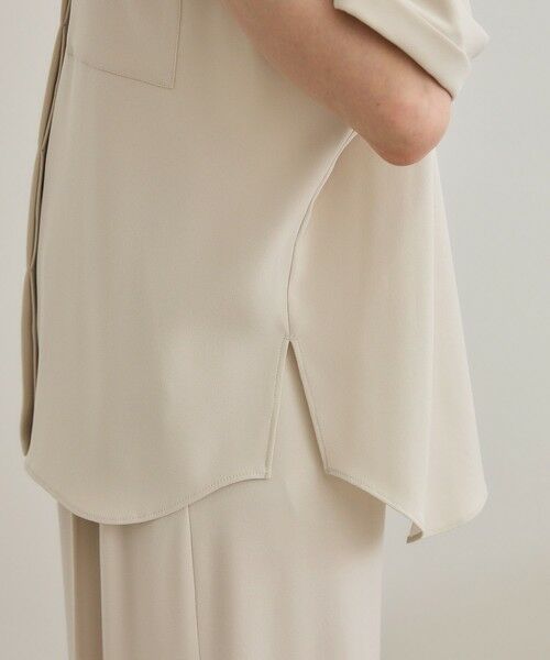 ROPE' / ロペ シャツ・ブラウス | 【洗える・カセット服】バックサテン ドルマンブラウス/お仕事・通勤・セットアップ対応 | 詳細16