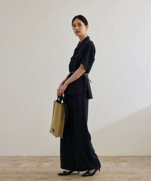 ROPE' / ロペ シャツ・ブラウス | 【洗える・カセット服】バックサテン ドルマンブラウス/お仕事・通勤・セットアップ対応 | 詳細21