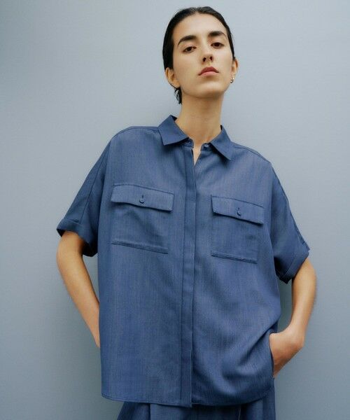 ROPE' / ロペ シャツ・ブラウス | 【洗える・カセット服】バックサテン ドルマンブラウス/お仕事・通勤・セットアップ対応 | 詳細22