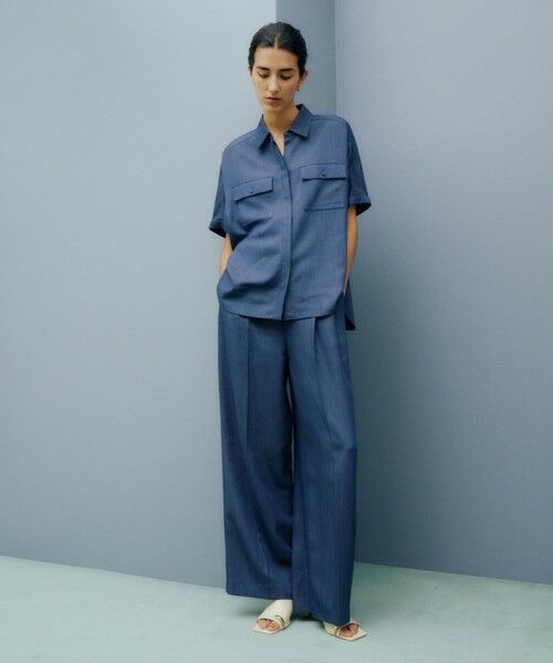 ROPE' / ロペ シャツ・ブラウス | 【洗える・カセット服】バックサテン ドルマンブラウス/お仕事・通勤・セットアップ対応 | 詳細23