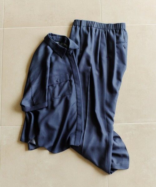 ROPE' / ロペ シャツ・ブラウス | 【洗える・カセット服】バックサテン ドルマンブラウス/お仕事・通勤・セットアップ対応 | 詳細25