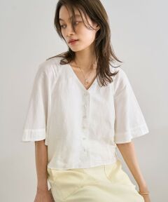 ROPE' / ロペ シャツ・ブラウス | カーディ半袖ブラウス/洗える