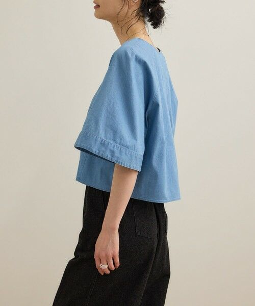 ROPE' / ロペ シャツ・ブラウス | カーディ半袖ブラウス/洗える | 詳細12