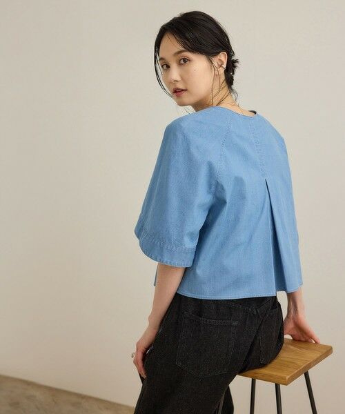 ROPE' / ロペ シャツ・ブラウス | カーディ半袖ブラウス/洗える | 詳細19
