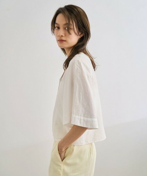 ROPE' / ロペ シャツ・ブラウス | カーディ半袖ブラウス/洗える | 詳細2