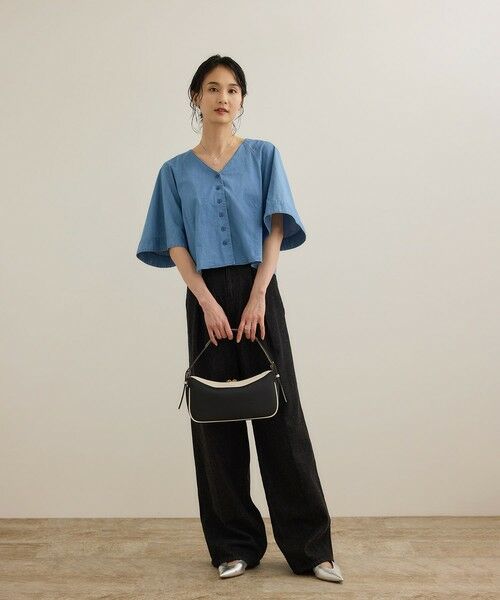 ROPE' / ロペ シャツ・ブラウス | カーディ半袖ブラウス/洗える | 詳細20