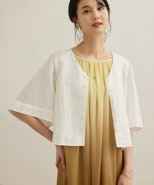 ROPE' / ロペ シャツ・ブラウス | カーディ半袖ブラウス/洗える | 詳細22