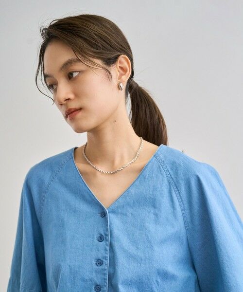 ROPE' / ロペ シャツ・ブラウス | カーディ半袖ブラウス/洗える | 詳細6