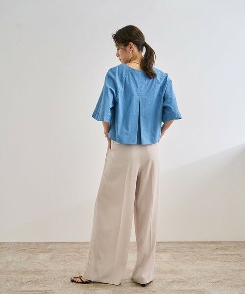ROPE' / ロペ シャツ・ブラウス | カーディ半袖ブラウス/洗える | 詳細8