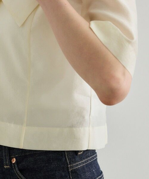ROPE' / ロペ シャツ・ブラウス | 【洗える】シャイニーシアーブラウス/セットアップ対応 | 詳細11