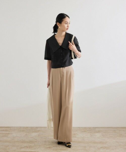 ROPE' / ロペ シャツ・ブラウス | 【洗える】シャイニーシアーブラウス/セットアップ対応 | 詳細16