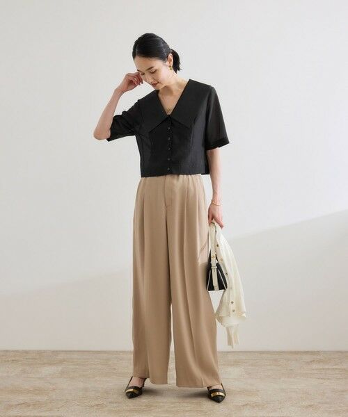 ROPE' / ロペ シャツ・ブラウス | 【洗える】シャイニーシアーブラウス/セットアップ対応 | 詳細17