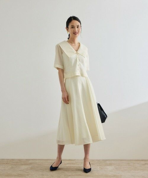 ROPE' / ロペ シャツ・ブラウス | 【洗える】シャイニーシアーブラウス/セットアップ対応 | 詳細18