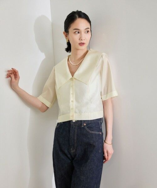ROPE' / ロペ シャツ・ブラウス | 【洗える】シャイニーシアーブラウス/セットアップ対応 | 詳細20