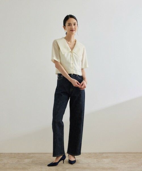 ROPE' / ロペ シャツ・ブラウス | 【洗える】シャイニーシアーブラウス/セットアップ対応 | 詳細21