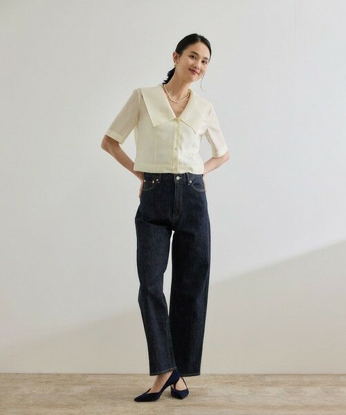 ROPE' / ロペ シャツ・ブラウス | 【洗える】シャイニーシアーブラウス/セットアップ対応 | 詳細3
