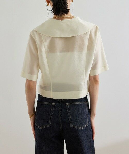 ROPE' / ロペ シャツ・ブラウス | 【洗える】シャイニーシアーブラウス/セットアップ対応 | 詳細8