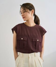 ROPE' / ロペ シャツ・ブラウス | 【洗える】サファリ シアーブラウス