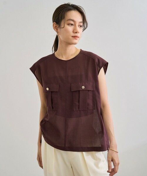 ROPE' / ロペ シャツ・ブラウス | 【洗える】サファリ シアーブラウス | 詳細11