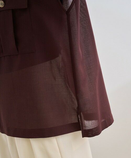 ROPE' / ロペ シャツ・ブラウス | 【洗える】サファリ シアーブラウス | 詳細12