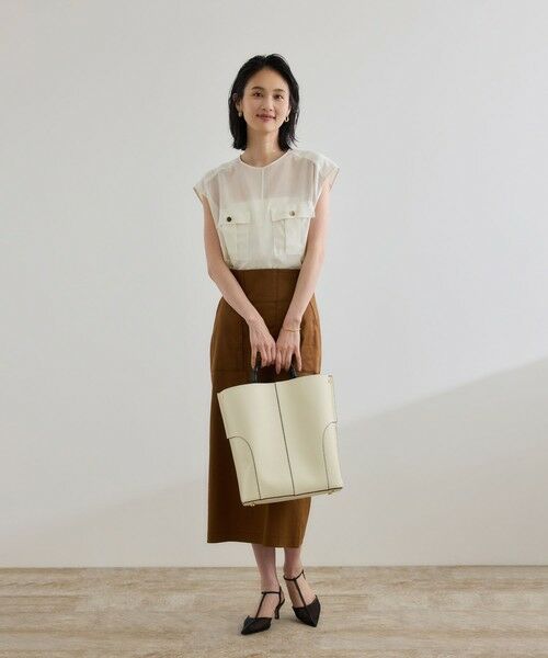 ROPE' / ロペ シャツ・ブラウス | 【洗える】サファリ シアーブラウス | 詳細15