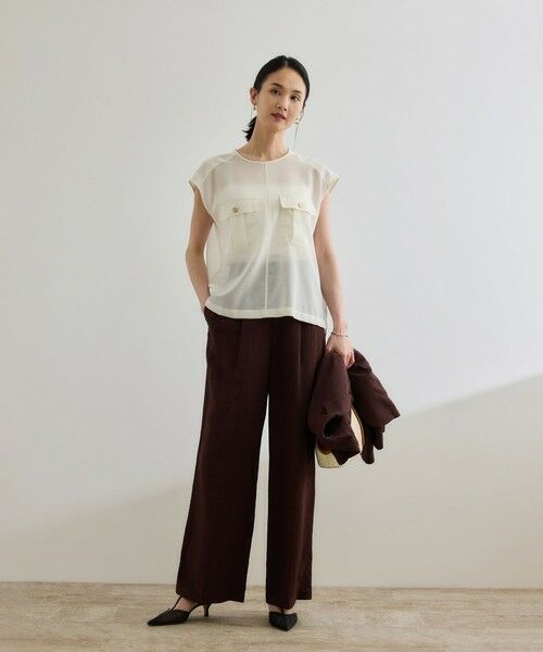 ROPE' / ロペ シャツ・ブラウス | 【洗える】サファリ シアーブラウス | 詳細17