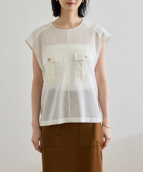 ROPE' / ロペ シャツ・ブラウス | 【洗える】サファリ シアーブラウス | 詳細18