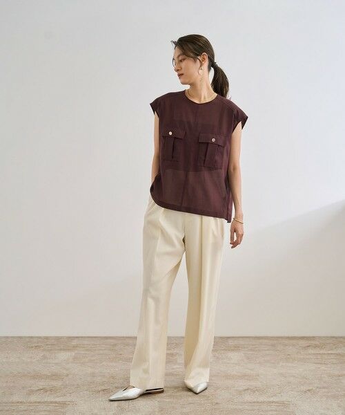 ROPE' / ロペ シャツ・ブラウス | 【洗える】サファリ シアーブラウス | 詳細5