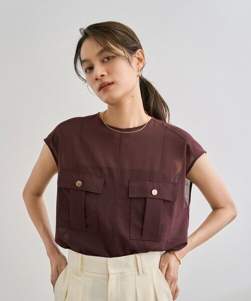 ROPE' / ロペ シャツ・ブラウス | 【洗える】サファリ シアーブラウス | 詳細8