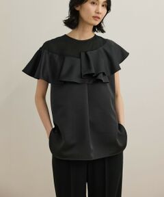 ROPE' / ロペ シャツ・ブラウス | サテンラッフルブラウス/洗える
