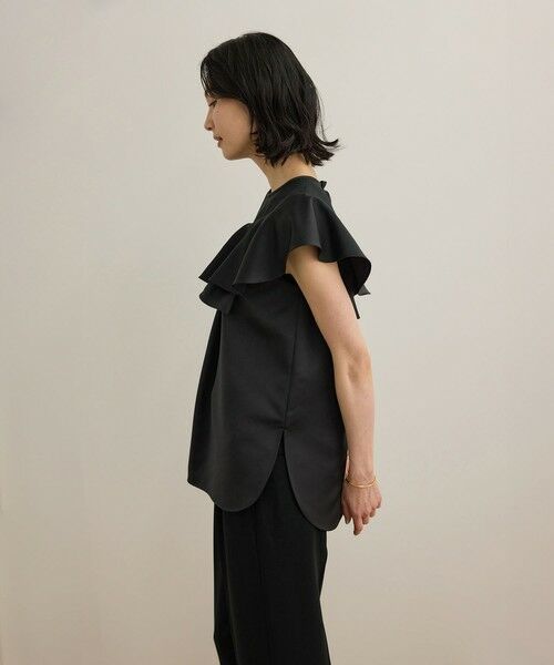 ROPE' / ロペ シャツ・ブラウス | サテンラッフルブラウス/洗える | 詳細10