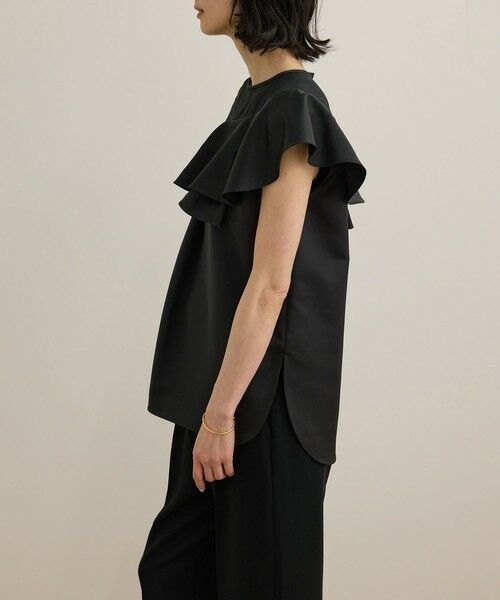 ROPE' / ロペ シャツ・ブラウス | サテンラッフルブラウス/洗える | 詳細14