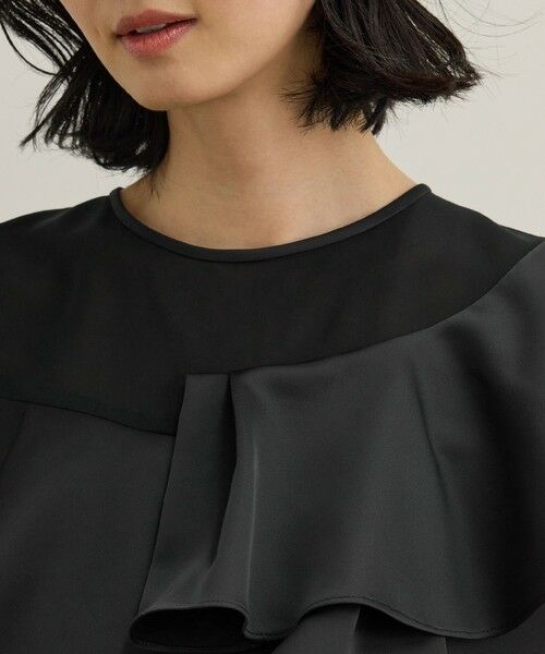 ROPE' / ロペ シャツ・ブラウス | サテンラッフルブラウス/洗える | 詳細17