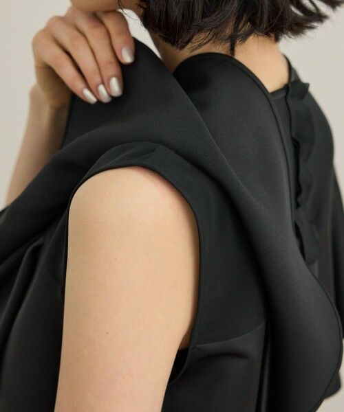 ROPE' / ロペ シャツ・ブラウス | サテンラッフルブラウス/洗える | 詳細19