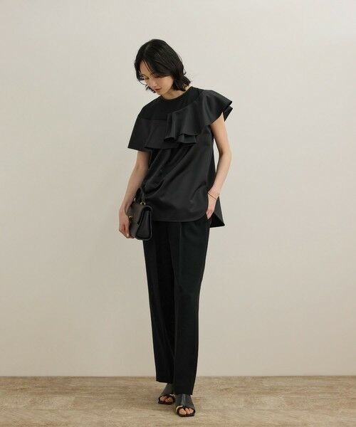 ROPE' / ロペ シャツ・ブラウス | サテンラッフルブラウス/洗える | 詳細7