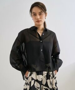 ROPE' / ロペ シャツ・ブラウス | 【洗える】コットンシアークロップドシャツブラウス